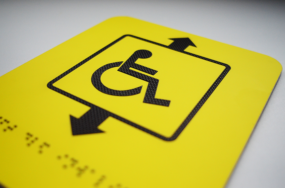 фото Тактильный знак "Лифт для инвалидов" от Исток-Аудио производство Москва