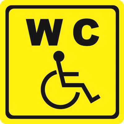 фото Тактильный знак "Туалет для инвалидов" от Исток-Аудио производство Москва